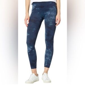 Spanx Look At Me Now Seamless Blue Tie Dye Leggings Size Small Athletic